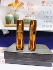 LA MÃ - BẬT LỬA ZIPPO MÀU VÀNG  LOẠI XƯỚC NGANG, Mọc La mã, Vỏ bằng đồng ruột thép có tem đỏ