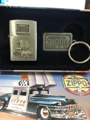 ZIPPO MỸ BRUSH CHROME EBLEM XE ZIPPO -1998