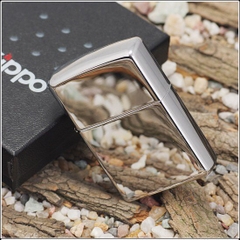 Bật lửa Zippo Mỹ mã 250 high polish màu trắng bạc loại trơn bóng, hàng chính hãng