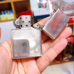 Bật lửa Zippo Mỹ Lacke bạc khắc ăn mòn Xe Zippo, sản xuất 1999, hàng chính hãng