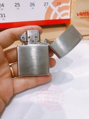 Bật lửa, hộp quẹt Zippo Mỹ brushed chrome Eblem biểu tượng nước Mỹ, Hàng chính hãng