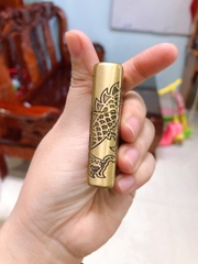 Bật Lửa, hộp quẹt Zippo khắc ăn mòn mẫu Rồng Trên Mây - Ruột Vàng - Có Tem đỏ