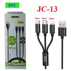 DÂY SẠC ĐA NĂNG SYC 3 ĐẦU - 5A ( IP-C-V8) HÀNG CHÍNH HÃNG