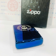 Bật lửa Zippo Mỹ chủ đề Đầu Lâu Xanh, Cam kết hàng chính hãng có giấy Hải quan gửi kèm đơn hàng