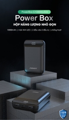 Sạc dự phòng Pisen Power Box C10000 LED 10000mAh (TP-D01CJ), nhỏ gọn, an toàn, sạc đồng thời 2 thiết bị, Hàng chính hãng