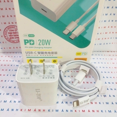 Bộ sạc LI-TOP AT08 chân IOS (L), sạc nhanh PD 20W có chứng nhận 3C tiêu chuẩn quốc gia, hàng chính hãng bảo hành 1 năm