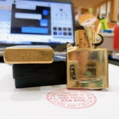 Bật lửa Zippo MỸ Brass, khắc ăn mòn chủ đề Quân Sự SEAL OF THE PRESIDENT STATES, Hàng chính hãng