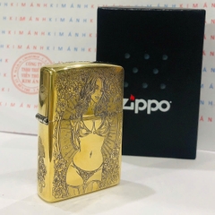 Bật lửa Zippo Mỹ chủ đề Đầu Lâu Tiên Nữ, hàng chính hãng có giấy nhập khẩu gửi kèm theo đơn hàng