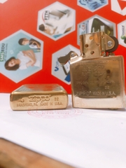Bật lửa, hộp quẹt Zippo Mỹ high polish Brass chủ đề Tàu Chiến VELIERO, Hàng chính hãng