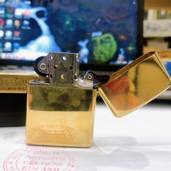 Bật lửa, hộp quẹt Zippo Armor vỏ dầy khắc ăn mòn mẫu cô gái Nhật gangster, Hàng loại 1 vỏ bằng đồng, có tem đỏ
