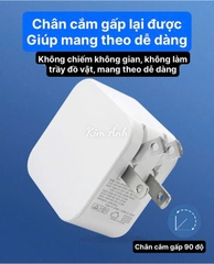 Củ sạc xuất Nhật 33W KFLY ( JHX-AC2022), đạt chứng nhận PSE tiêu chuẩn Nhật Bản, dùng thử 30 ngày, bảo hành chính hãng 12 tháng,