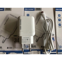Bộ Sạc Nhanh KIM CƯƠNG KMG-602X chuôi Micro- DÒNG ĐIỆN 3A- Hàng Chính Hãng bảo hành 12 tháng