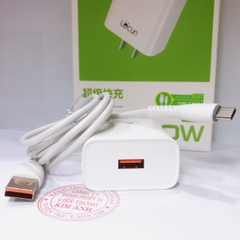 Bộ Sạc Siêu Nhanh 80W  Lecun C07, chân cắm TypeC, tương thích Oppo Realme Xiaomi Vivo Samsung, hàng hính hãng