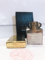 Bật lửa, hộp quẹt Zippo Armor vỏ dầy, khắc chìm mặt trước Cô Gái, mặt sau nụ hôn, Hàng loại 1 vỏ bằng đồng có em đỏ