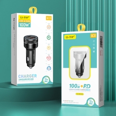 sạc xe hơi Li-Top QC33, Công suất thực 30W mỗi cổng có giấy kiểm nghiệm, sạc siêu nhanh phù hợp các loại ô tô