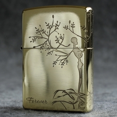 Bật lửa Zippo Mỹ chủ đề Cây Tình Yêu Cùng Lời Hứa Mãi Bên Nhau, hàng chính hãng có giấy nhập khẩu