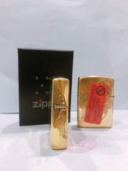 Bật lửa Zippo Armor vỏ dầy, khắc chìm chủ đề Cô Gái Gió American Classic Sin 1932, Hàng loại 1 vỏ bằng đồng có tem đỏ