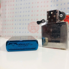 Hộp quẹt, bật lửa ZIPPO chủ đề 4 Kỵ Sĩ Khải Huyền màu xanh, Kim Ánh nhập hàng cao cấp vỏ bằng đồng có dán tem đỏ