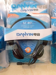 Tai nghe máy tính có micro Danyin DT-801 - Headphone chụp tai Danyin  chính hãng bảo hành 12 tháng