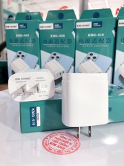 Cóc Sạc Nhanh Kim Cương 3A hiệu KMG 610 có 2 Cổng Sạc Usb - Hàng Chính Hãng