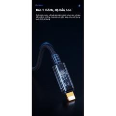 Bộ cóc va cáp sạc nhanh PISEN Quick Ice Crystal PD 20W Explorer 1200mm (QC-TC01-1200), sạc nhanh siêu mát, chính hãng