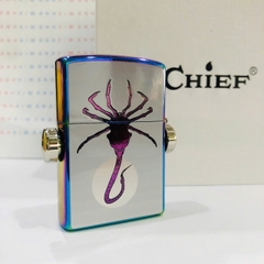 Bật lửa CHIEF chủ đề Sinh Vật đặc biệt, Kim Ánh nhập hàng chính hãng vỏ bằng đồng càng dùng càng sáng bóng