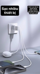 Củ sạc Pisen CYE-C09, 4 cổng USB công suất 18W, Hàng chính hãng nội địa có chứng nhận tiêu chuẩn 3C về an toàn sản phẩm