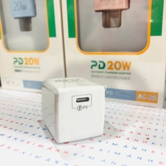 Củ sạc LI-TOP AC20 mini, sạc nhanh PD 20W, đạt chứng nhận 3C tiêu chuẩn quốc gia, hàng chính hãng bảo hành 12 tháng
