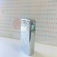 Bật lửa Zippo Slim Mỹ Venetian 1981, Cam kết hàng chính hãng có giấy Hải quan gửi kèm đơn hàng