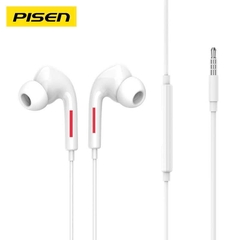 Tai nghe nhét tai có dây Pisen AP03, chân cắm tròn 3.5 ly chất lượng cao điều khiển bằng dây, hàng chính hãng nội địa