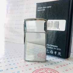 Bật lửa Zippo Slim Mỹ Silver Mirror 1610, hàng chính hãng có giấy nhập khẩu gửi kèm theo đơn hàng