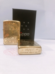 Bật lửa Zippo Armor vỏ dầy, khắc chìm chủ đề Hải Tặc, Hàng loại 1 vỏ bằng đồng có tem đỏ