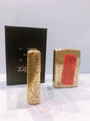 Bật lửa, hộp quẹt Zippo Armor vỏ dầy, khắc chìm chủ đề Phật Tổ Như Lai, Hàng loại 1 vỏ bằng đồng có tem đỏ