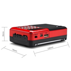LOA THẺ NHỚ T853 , CÓ BLUETOOTH CÓ FM CÓ ĂNGTEN