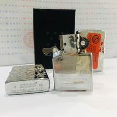 Bật lửa, hộp quẹt ZIPPO chủ đề Hoa Văn Bạc, Kim Ánh nhập hàng cao cấp loại 1 vỏ bằng đồng có dán tem đỏ