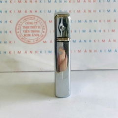 Bật lửa Zippo Slim Mỹ xưa chủ đề Thiết Bị Xây Dựng sản xuất 1965, Cam kết hàng chính hãng có giấy Hải quan gửi kèm theo