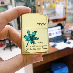 Bật lửa Zippo Brass, Armor vỏ dầy khắc chìm cẩn xà cừ mẫu la bàn, vỏ đồng ruột thép không gỉ