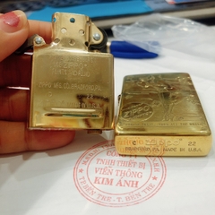 Hột quẹt Zippo MỸ Brass mã 204B khắc ăn mòn đổ sơn 5 mặt chủ đề Cô gái gió, Hàng chính hãng