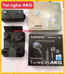 TAI NGHE ĐIỆN THOẠI HIỆU AKG dùng cho S10, S10+ DÂY DÙ CHỐNG RỐI, CÓ MICRO, BOX