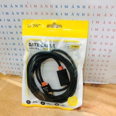 Cáp mở rộng USB 3.0, 2.0 nối dài đầu đực sang đầu cái, dây bện dài 1.5 mét, hiệu Li-Top chính hãng