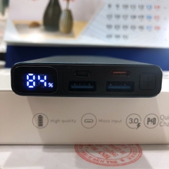 Sạc Dự Phòng Hammer (H20) vỏ nhôm 10.000 mAh, Sạc nhanh QC 3.0, PD 20w, màn hình LCD hiển thị pin - Hàng chính hãng