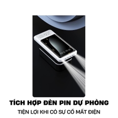 Pin sạc dự phòng chính hãng SYC S140, dung lượng 20000mAh có màn hình hiển thị pin, kèm cáp sạc tiện lợi khi di chuyển
