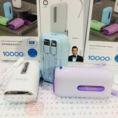Pin sạc dự phòng SH-015 công suất 22.5W sạc siêu nhanh, dung lượng 10000mAh sạc nhanh hai chiều, có tiêu chuẩn 3C