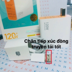 Bộ sạc nhanh LI-TOP AC12 120W chân Type C, đạt chứng nhận 3C tiêu chuẩn quốc gia, Kim Ánh bảo hành chính hãng 12 tháng
