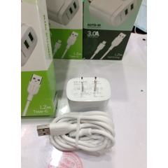 Bộ sạc nhanh Kim Cương 613 dòng điện 3A chân cắm Micro, Hàng chính hãng