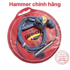 Tai nghe Hammer CHÍNH HÃNG R15 HiFi dây dài 1.2m với âm thanh trầm đa năng - Chân cắm 3.5ly, BẢO HÀNH 12 THÁNG