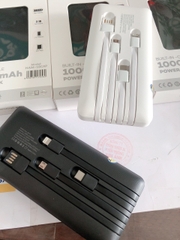 Sạc dự phòng Hammer H18 kèm 4 cáp, dung lượng 10.000mah-sạc nhanh 36W, chính hãng bảo hành 12 tháng