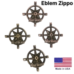 Eblem Zippo Mỹ chủ đề La bàn, Chuẩn Zin Solid Brass đồng thau nguyên chất, và đồng đỏ Copper