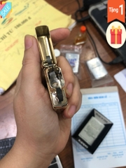 BẬT LỬA ZIPPO BRASS, KHẮC ĂN MÒN ĐẠI BÀNG TUNG CÁNH AMERICAN EAGLE