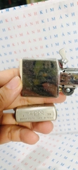 Hộp quẹt Zippo Mỹ BOSS COFFEE Lacke bạc, XIII la mã sản xuất 1997, Hàng chính hãng nhập Mỹ